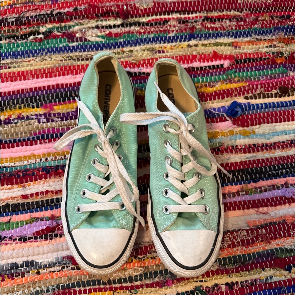 Converse Light Green Canvas Shoes